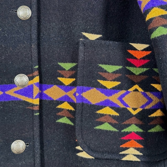 Pendleton Rimrock Jacquard Coat | Stepped Arrow Western Wool | Women’s M - Picture 3 of 10